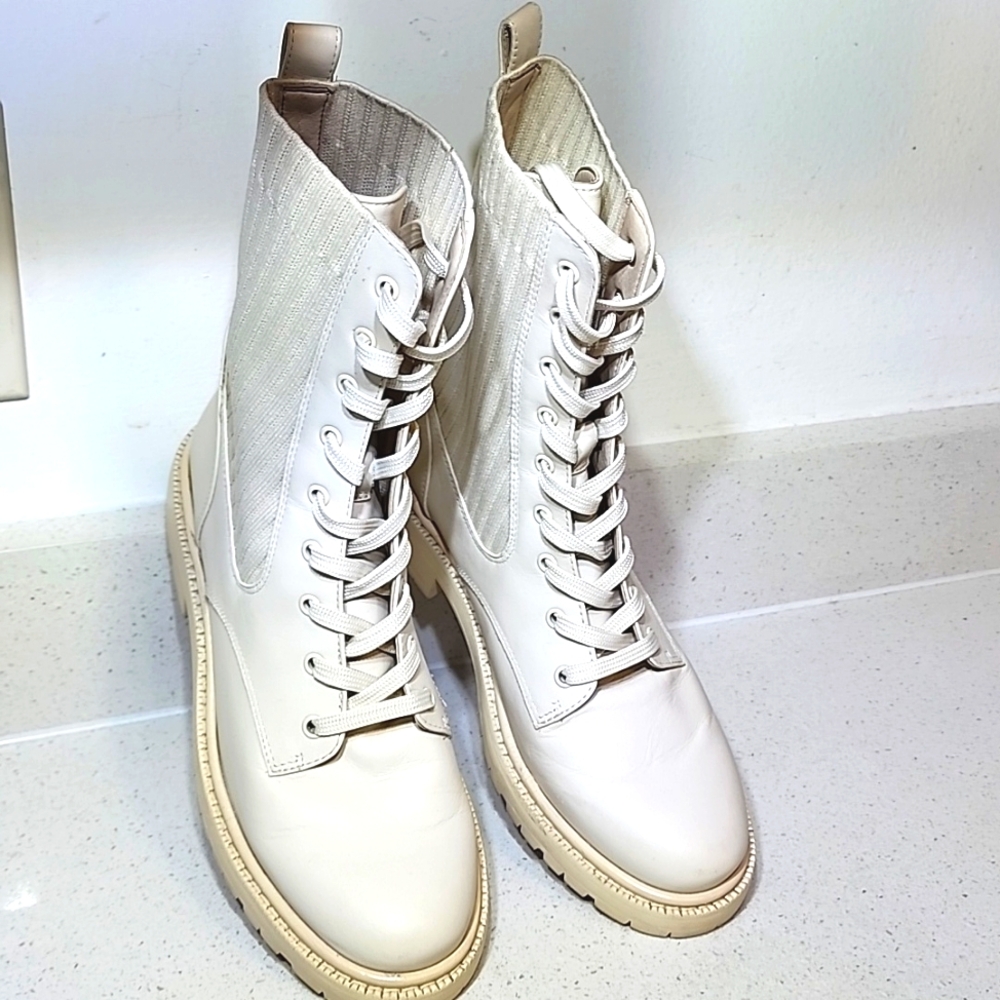 Women's Sam Edelman Combat Boots Size 8M - Picture 2 of 12